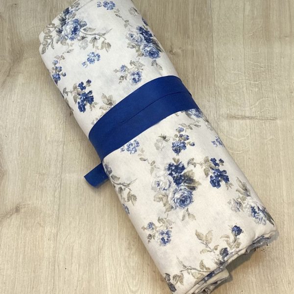 foulard copritetto fiorellino blu